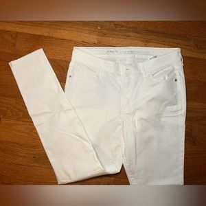 Old Navy Womens White Super Skinny Mid Rise Jeans Size 10